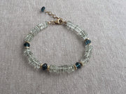 Prasiolite Bracelet with London Blue Topaz Accents