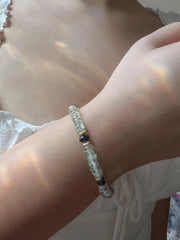 Prasiolite Bracelet with London Blue Topaz Accents