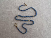 Burmese Sapphire Necklace with Gold Accents
