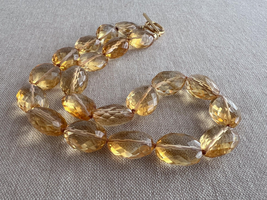 Citrine Nuggets Choker