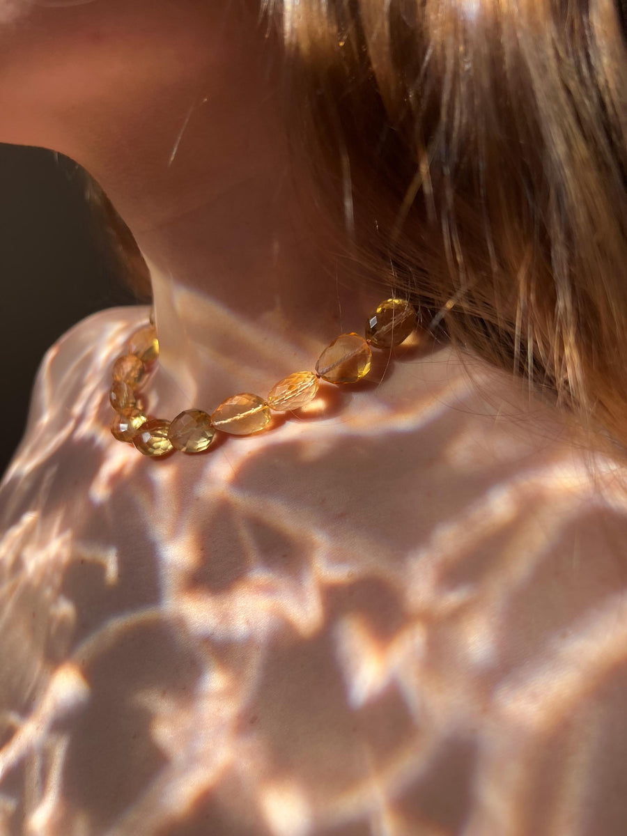 Citrine Nuggets Choker