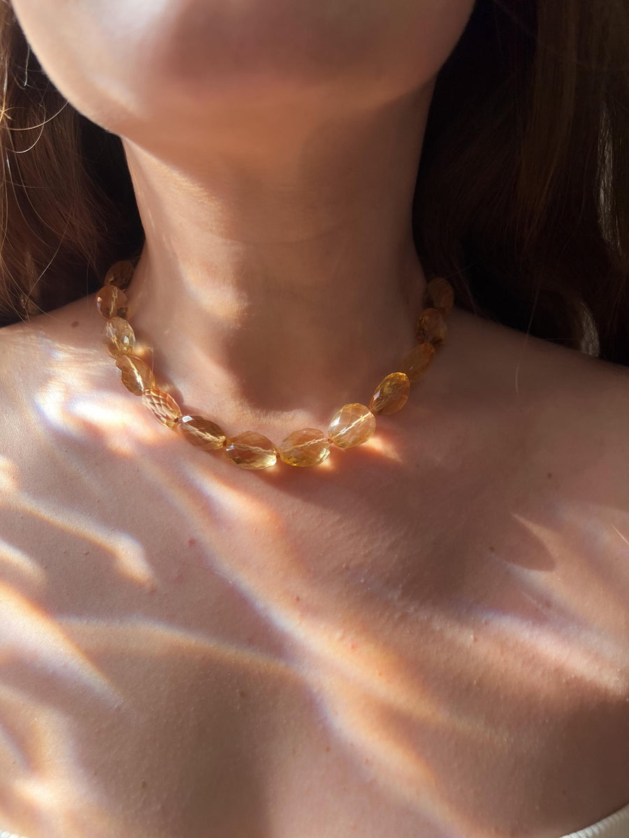 Citrine Nuggets Choker