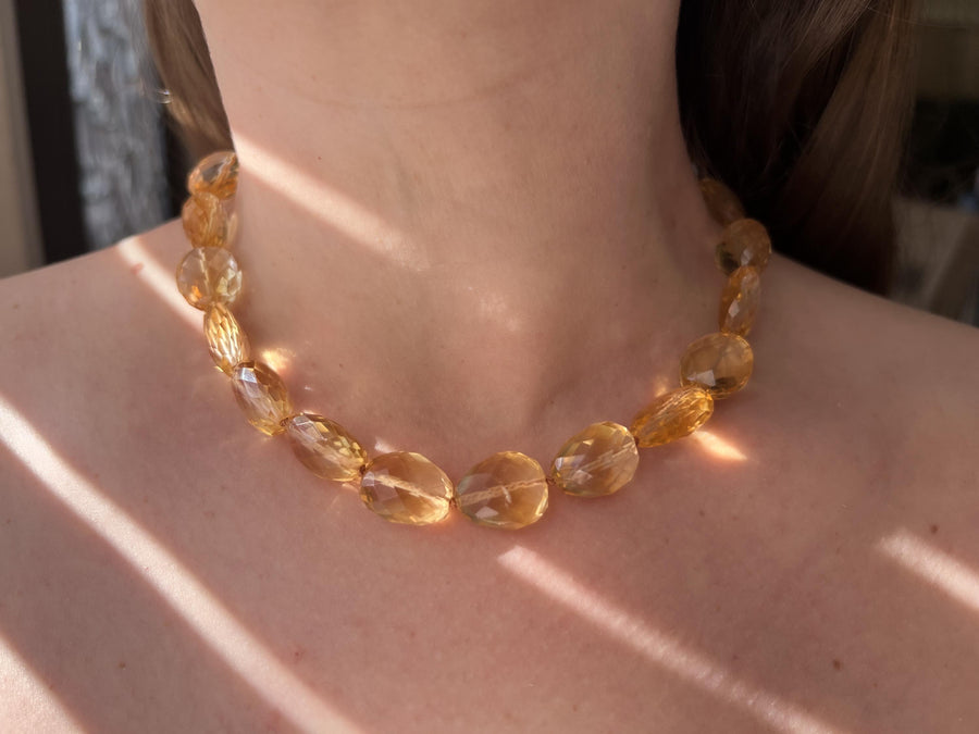 Citrine Nuggets Choker
