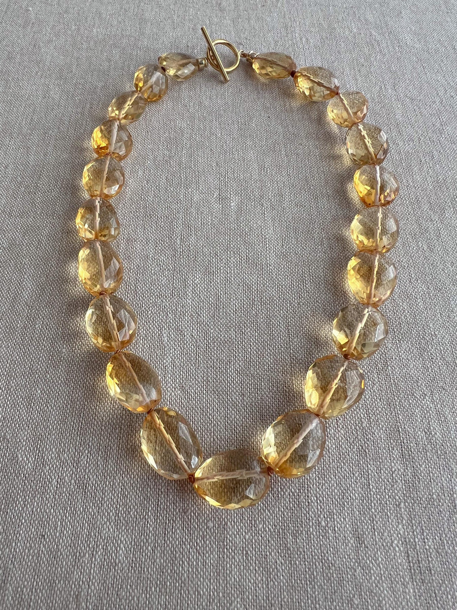 Citrine Nuggets Choker