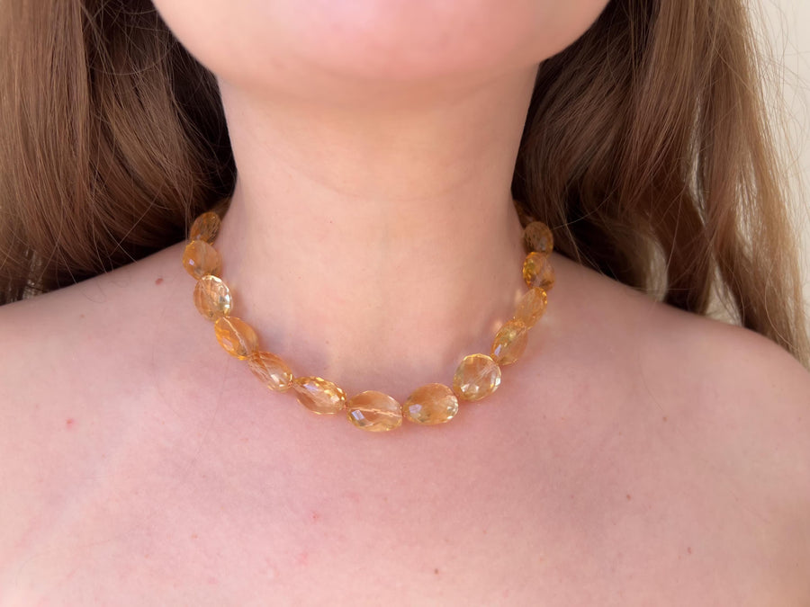 Citrine Nuggets Choker