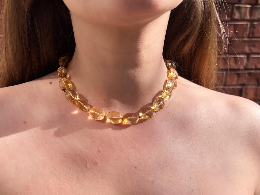 Citrine Nuggets Choker