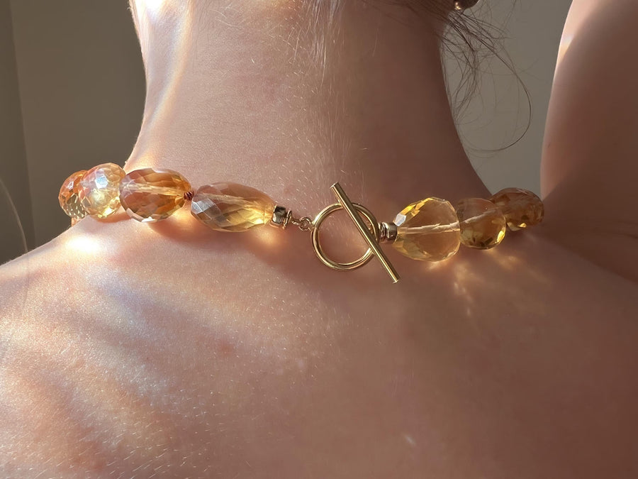 Citrine Nuggets Choker