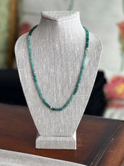 Grandidierite Necklace with Gold Accents, Fine Gemstone Jewelry