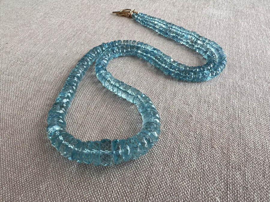 Santa Maria Aquamarine Necklace, Gem Grade