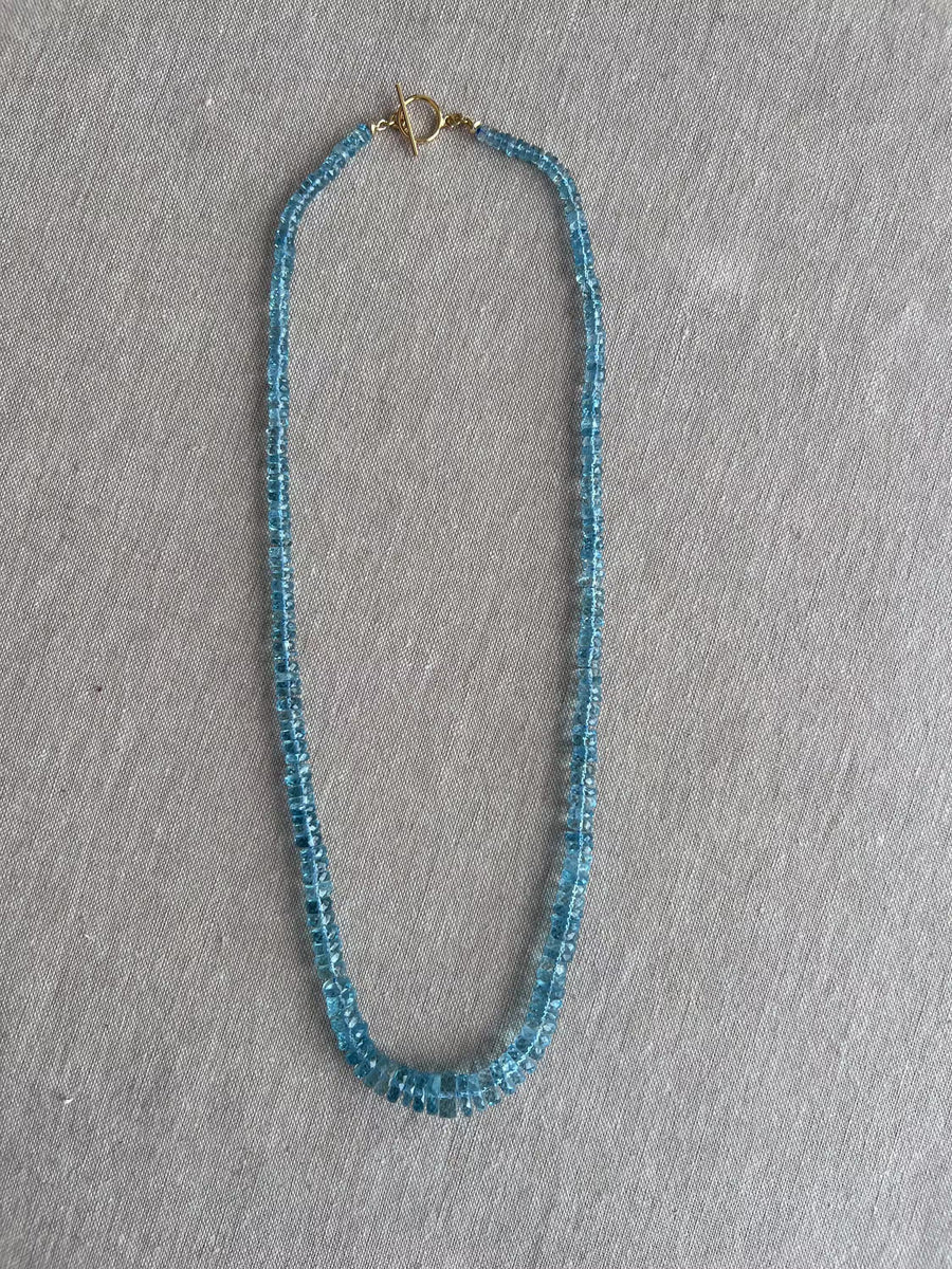Santa Maria Aquamarine Necklace, Gem Grade