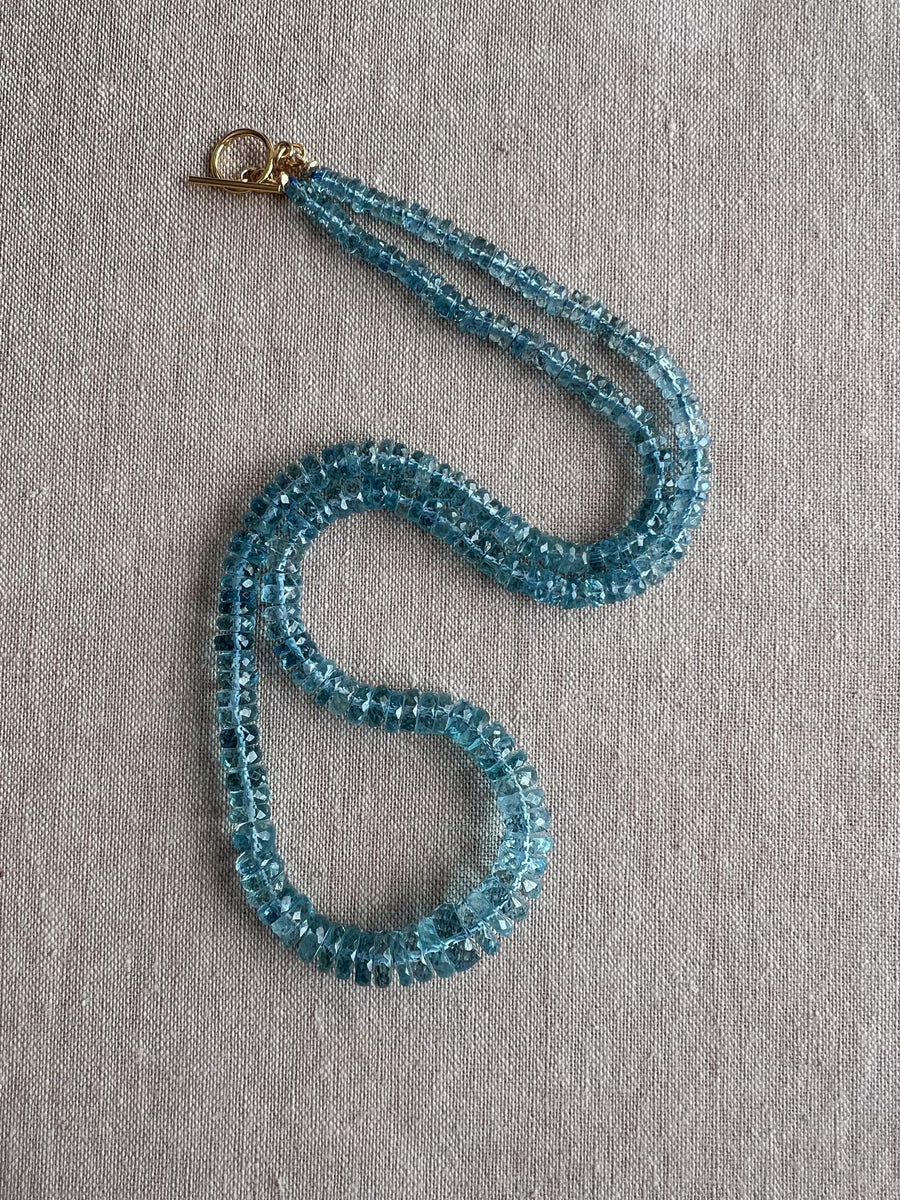 Santa Maria Aquamarine Necklace, Gem Grade