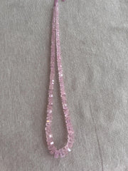Pink Morganite Faceted Bolt Beads, Natural Gemstone, AA+ Grade, Untreated