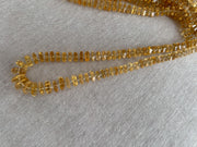 16-inch strand of AAA Brazilian Citrine faceted bolt beads, approximately 80 gemstones graduated from 6mm to 13mm.