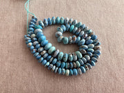 Golden Hills Turquoise Smooth Rondelle Beads, AAA Grade,  Kazakhstan Turquoise