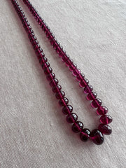 Rhodolite Smooth Rondelle Beads, AAA+ Grade, Natural Gemstone