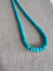 Sleeping Beauty Turquoise Heishi Cut Bead Stones, AAA Grade, Natural Turquoise