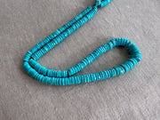 Sleeping Beauty Turquoise Heishi Cut Bead Stones, AAA Grade, Natural Turquoise