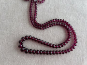 Rhodolite Smooth Rondelle Beads, AAA+ Grade, Natural Gemstone