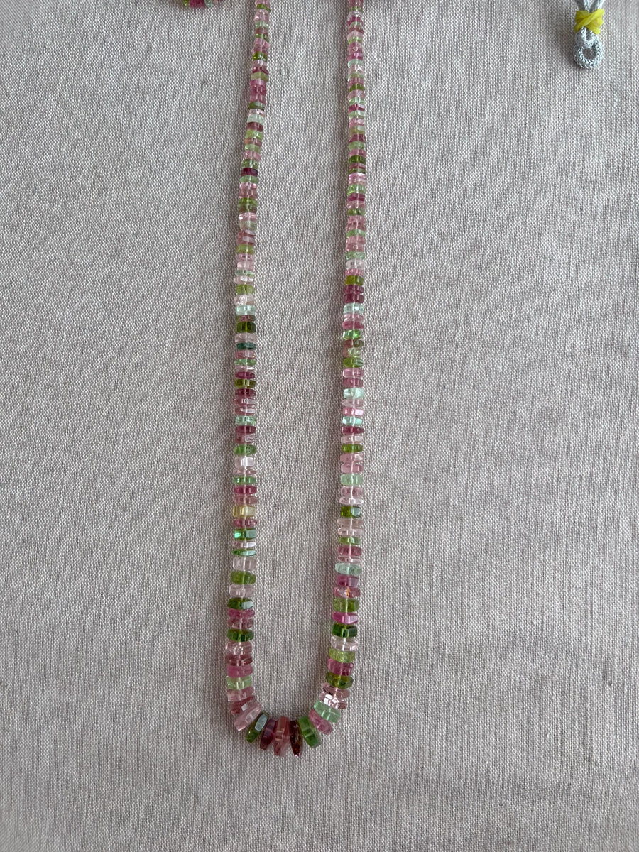 Tourmaline Faceted Bolt Beads, AAA Grade, Natural Gemstones