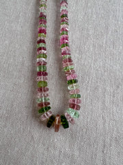 Tourmaline Faceted Bolt Beads, AAA Grade, Natural Gemstones