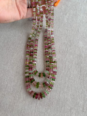Tourmaline Faceted Bolt Beads, AAA Grade, Natural Gemstones