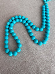 Sleeping Beauty Turquoise Smooth Round Beads, AAA+, Arizona Turquoise, GIA Certified, 7mm
