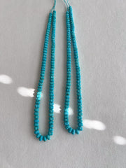Sleeping Beauty Turquoise Carved Melon Beads, AA+ grade, Natural Arizona Turquoise