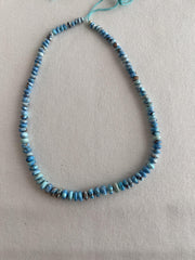 Golden Hills Turquoise Smooth Rondelle Beads, AAA Grade,  Kazakhstan Turquoise