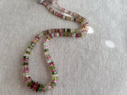 Tourmaline Faceted Bolt Beads, AAA Grade, Natural Gemstones
