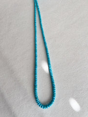 Natural Sleeping Beauty Turquoise AAA Arizona Old-Mine Graduated Faceted Rondelles Beads, 3mm to 6.5mm
