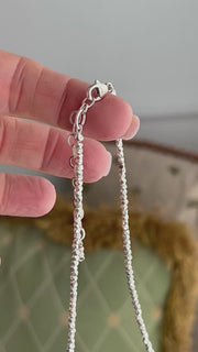 Silver Nuggets Necklace