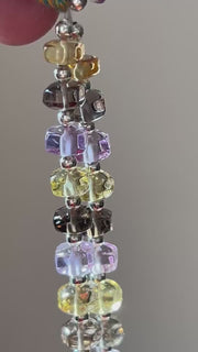 Semi Precious Mix Beads, Button Cut, AAA Grade, Rare Find