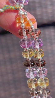 Semi Precious Mix Beads, Button Cut, AAA Grade, Rare Find