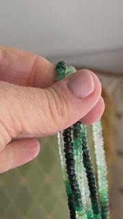 Emerald Ombre Lariat Necklace