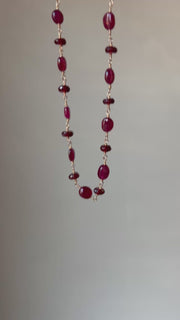 Ruby and Garnet Necklace