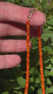 Orange Opal Necklace