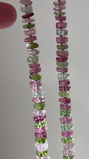 Tourmaline Faceted Bolts Necklace