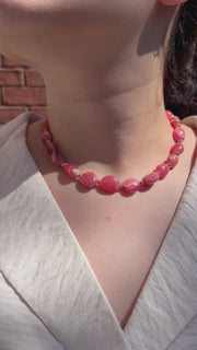 Rhodochroiste Nuggets Necklace