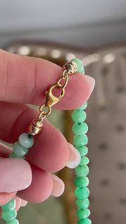 Chrysoprase Shaded Necklace