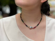 Tourmaline and Baroque Pearl Necklace