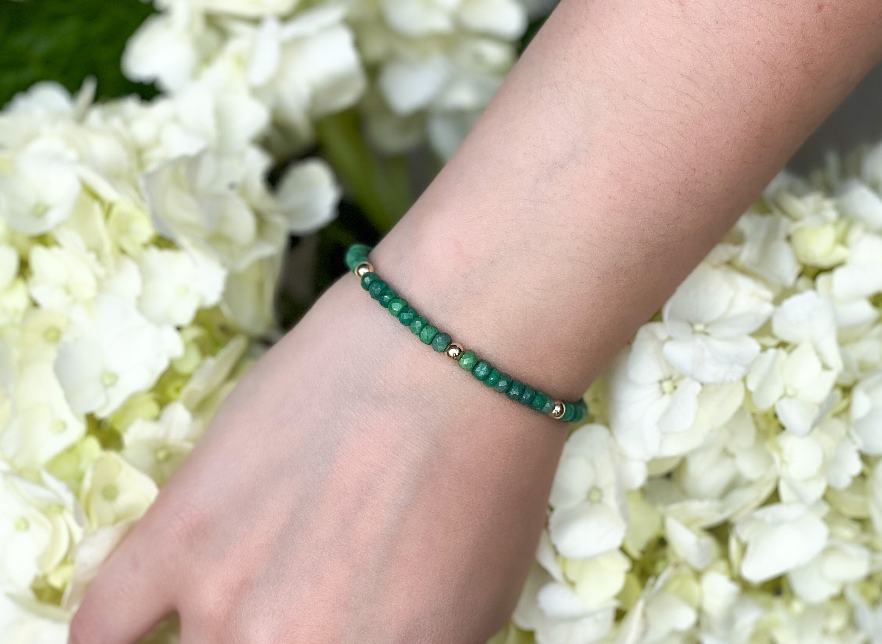 Emeralds,emerald_bracelet,Natural_Emeralds,Gemstone_bracelet,Emeralds_with_gold,Gold_filled_accents,handmade_jewelry,May_Birthstone,gifts_for_Her,Mother's_Day_Gifts,Classic_jewelry,layering_bracelets,Birthstone_bracelets