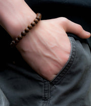 Men's_Bracelets,Corded_Bracelets,Wood_Bracelets,Wood_Bead_Bracelets,Dark_Brown_Wood,Brown_Wood_Bracelets,Handmade_Bracelets,men's_jewelry,gifts_for_him,Father's_Day_gifts,Macrame_Bracelets,Stacking_bracelets,Casual_jewelry