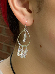 Herkimer Diamond Chandelier Earrings