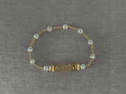 Crystal Bar Bracelet Gold and Silver