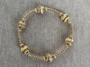 Gold Beaded Stretch Bracelet