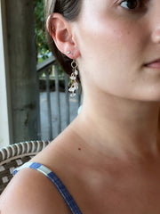 Cascading Herkimer Diamond Earrings