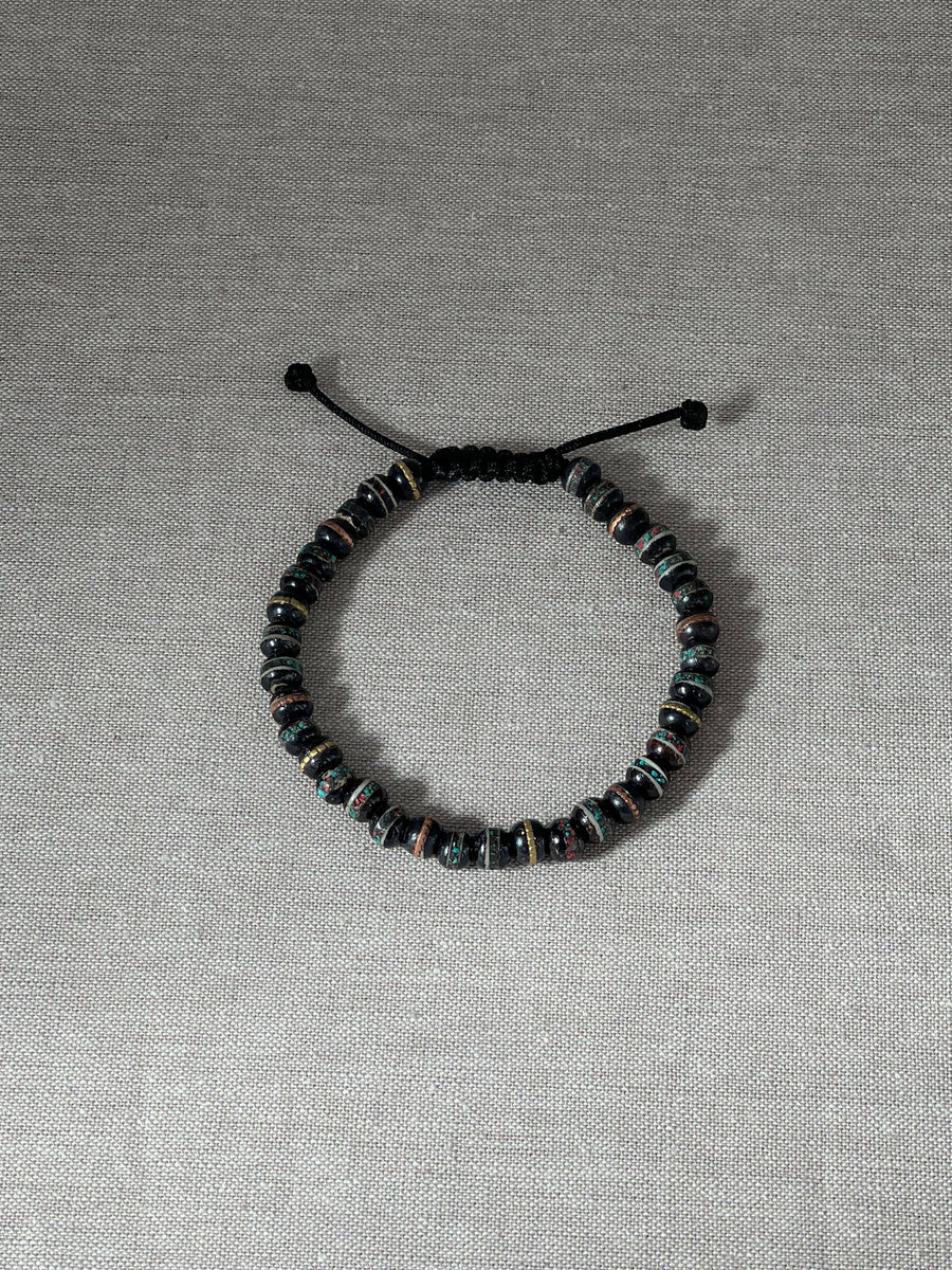 Tibetan Prayer Bead Adjustable Slide Bracelet