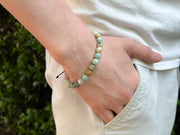 Men's African Amazonite Adjustable Bracelet