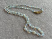 Ethiopian Opal and Blue Topaz Necklace