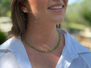Peridot Rondelle Necklace